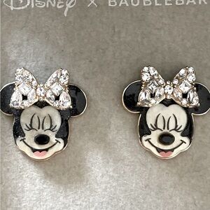 Minnie Mouse Earrings Baublebar NWOT